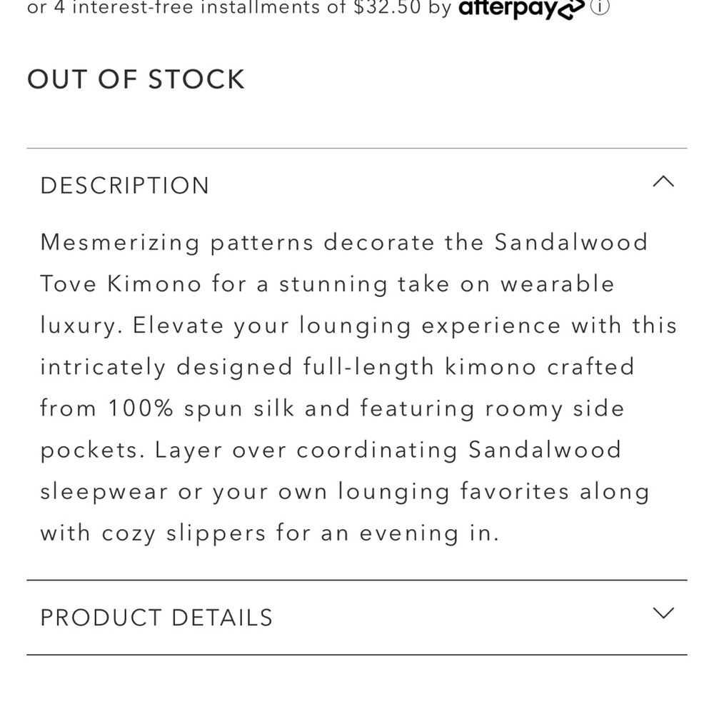 Johnny Was Sandalwood Tove Silk Kimono small NEW - Picture 7 of 14